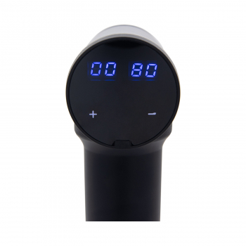 Перкуссионный массажер Fascial Gun PR03 4 насадки 12V LCD touch screen-4